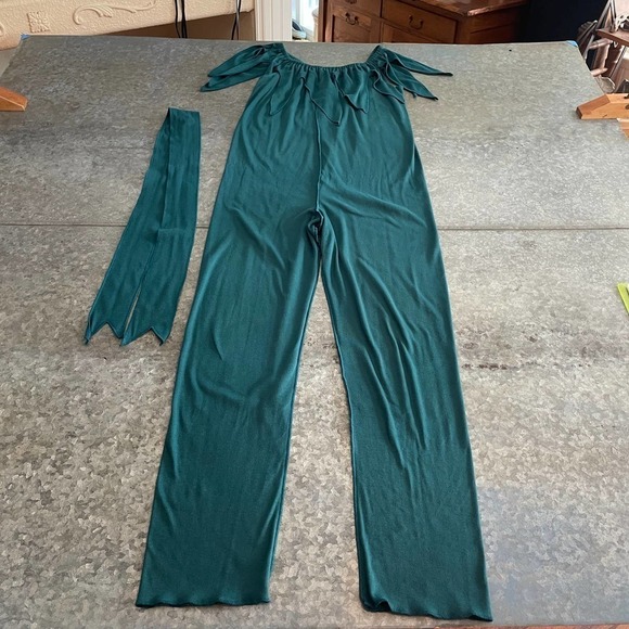 Vintage USA Knit Jumpsuit Romper Neuveau Wraggie Laguna Beach Small / Medium - Picture 2 of 12